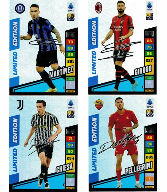 Panini Adrenalyn Xl Calciatori 2023-2024 Set Completo Limited Edition Firmate