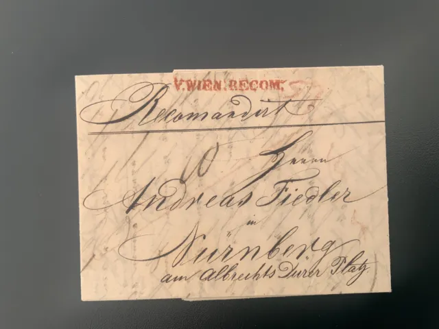 Brief 25.6.1830 von Wien nach Nürnberg