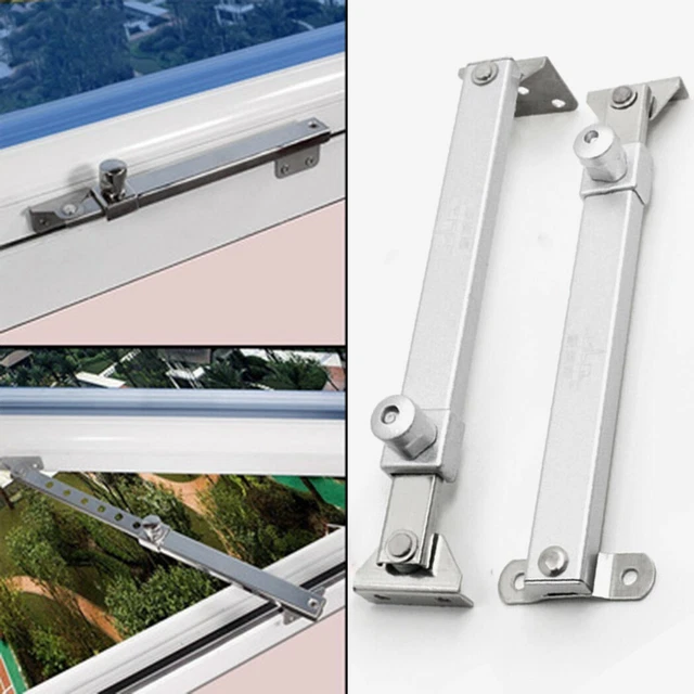 Charnière Positionnement Boucle Coupe-Vent Équerre Aluminium Battant Fixation