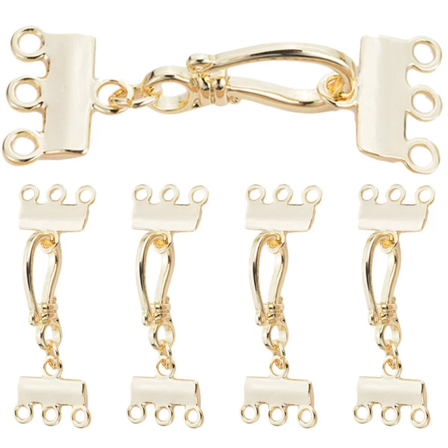 5 piezas collar enchufe collar en capas cierres hallazgos de joyería hágalo usted mismo