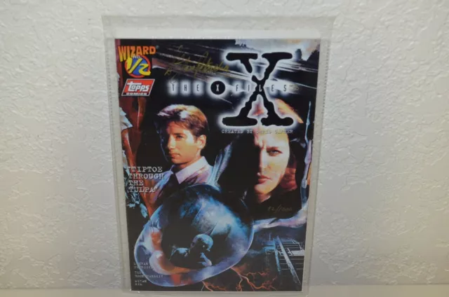 The X Files 1/2 Topps Comics & Wizard - Signed by Stefan Petrucha LE #92/1000