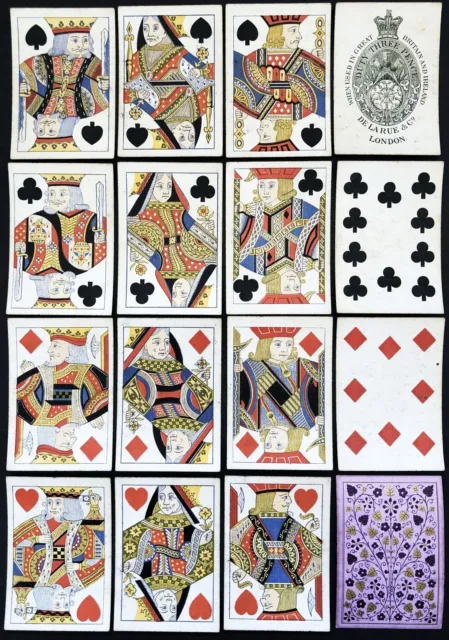 English playing cards Spielkarten cartes a jouer jeu card deck Spiel 1870
