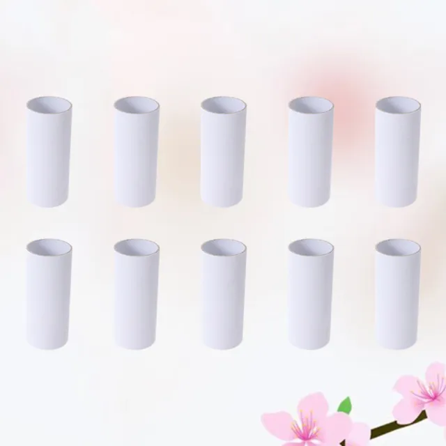 30 PIEZAS Juguete blanco para niños pequeños tubos de cartón delgados