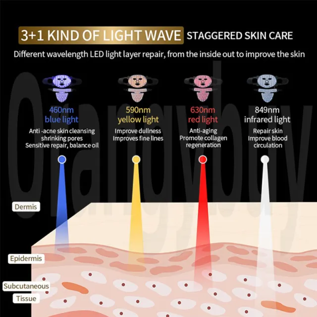 240 Lights Face Neck LED Mask Infrared Skin Care Skin Tightening Repair Pores AU 3