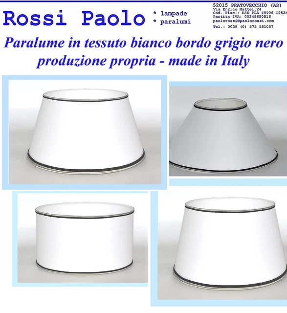 Paralume In Tessuto Tipo Juta - Coprilampada Tronco Cono 40 Cm, Made In Italy, Con Attacco E14/E27 - Foto 11