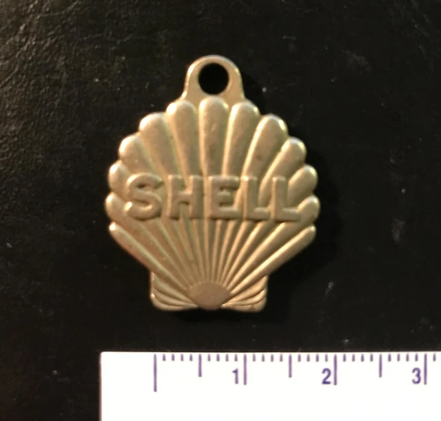 Vintage Shell Gasoline metal key fob/token, Toronto, Ontario, Canada 
