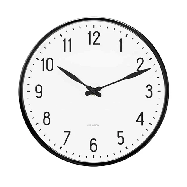 Arne Jacobsen 43633 Stazione 21CM Bianco Dial Muro Orologio
