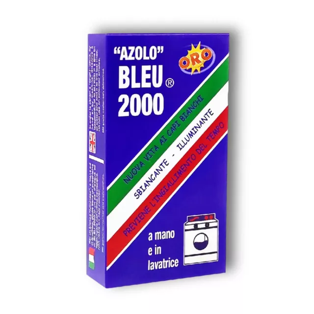 Bleu 2000 Azolo Sbiancante per Bucato a Mano o in Lavatrice - Sbianca e Illumina