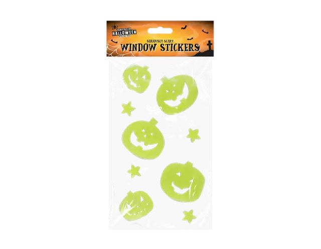 Halloween Party Gel Window Sticker Decal Decoration Bat Skull Pumpkin Ghost
