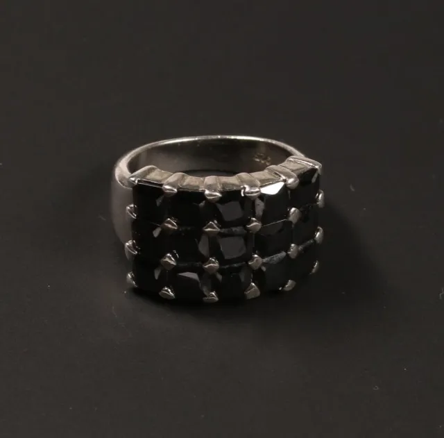 schöner Ring mit Onyx Schmuck - Silber 925