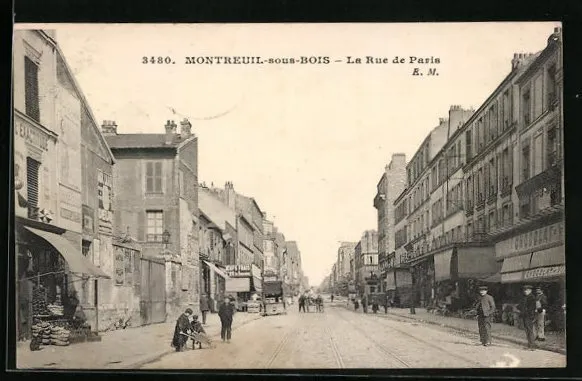 CPA Montreuil-sous-Bois, la Rue de Paris