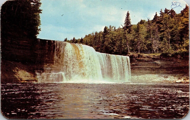 Upper Tahquamenon Falls Michigan MI Upper Peninsula Postcard UNP VTG LL Cook