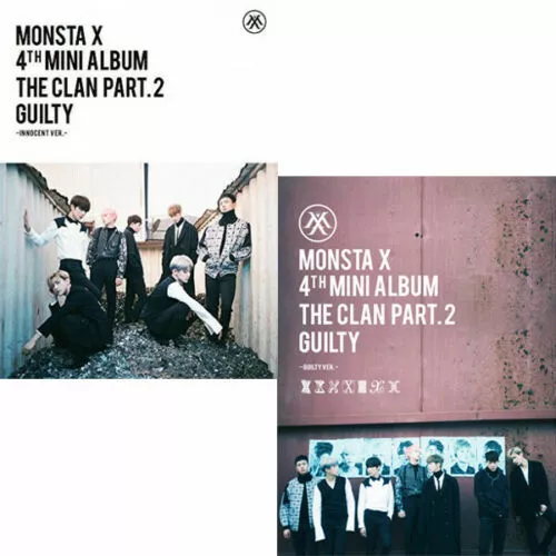 MONSTA X [THE CLAN 2.5 PART.2 GUILTY] 4th Mini Album CD+Photo Book+Card+GIFT