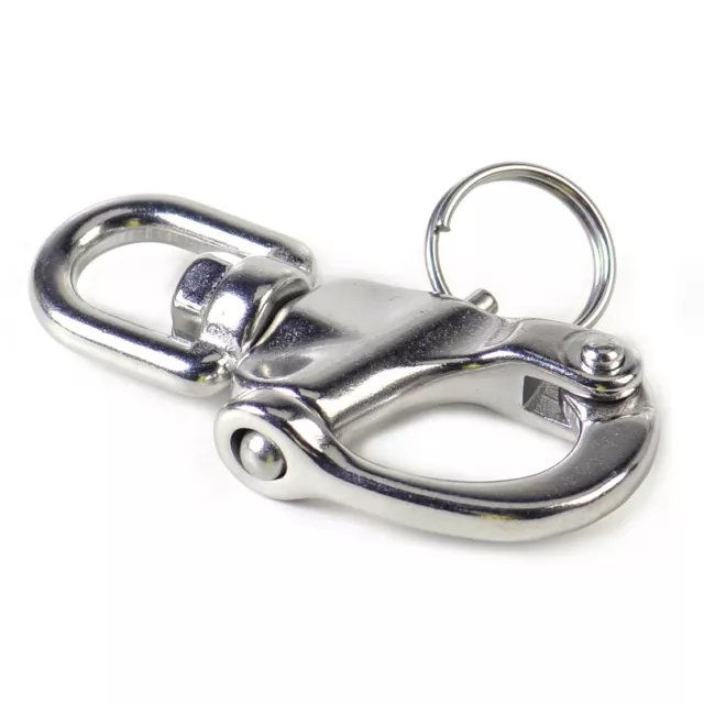 Snap Shackle Small Swivel Bail Stainless Steel Marine Boat Yacht Hardware Nm