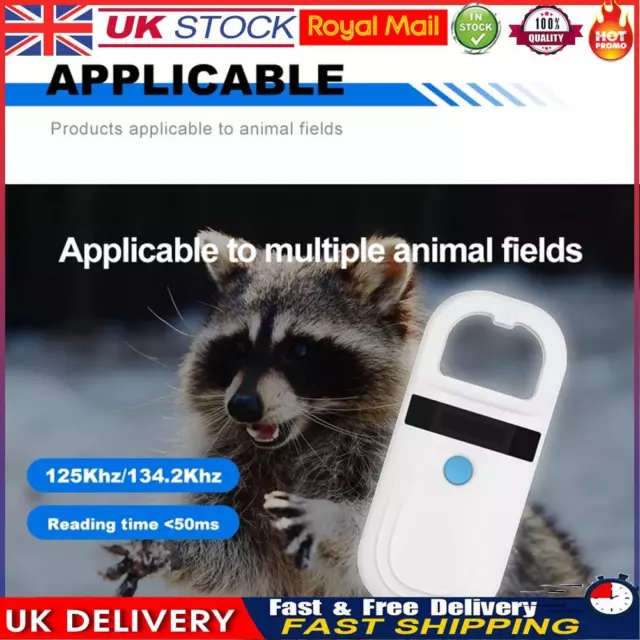 Pet ID Microchip Scanner 125kHz 134kHz ISO 11784 11785 FDX-B ID64 RFID ID Reader