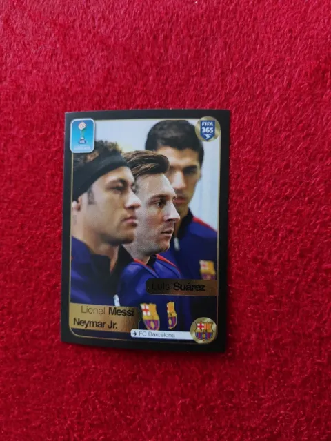 Panini FIFA 365 2017 FC Barcelona Sticker 641 Club World Cup Lionel Messi Neymar