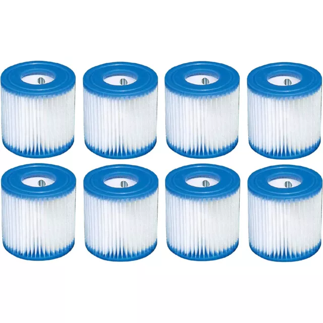 Intex Type H Easy Set Filter Cartridge Replacement for Swimming Pools (8 Pack)