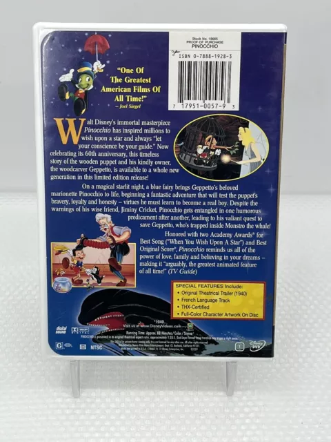 Pinocchio (DVD, 1999, Limited Issue) 2