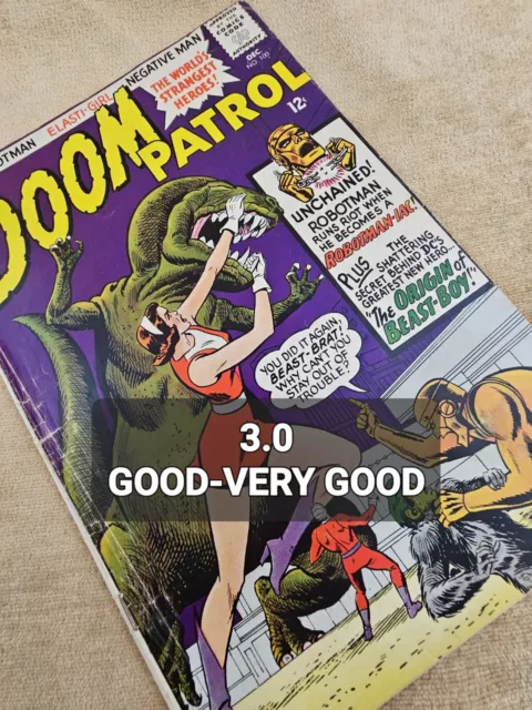 #100 DOOM PATROL 2nd Appearance & Origin Of Beast Boy DC Comics 1965 Silver Age 