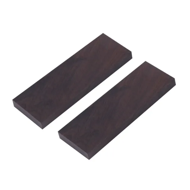 2 piezas placa de mango de madera de ébano negro para instrumentos musicales hágalo usted mismo u1j7
