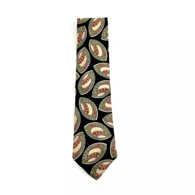 Harve Benard Men's Necktie. Geometric Shapes. Green, Red, Blue. Pure Silk. VGC!