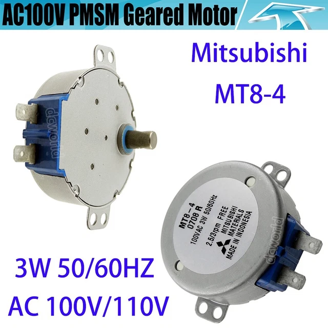 MT84 AC100V/110V 3RPM 50/60HZ Micro AC Gear Motor Small PMSM Reduction