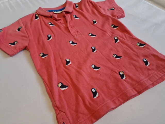 Jojo Maman Bebe Pelican Embroidered Polo Shirt Boys 4-5 Years rrp £22