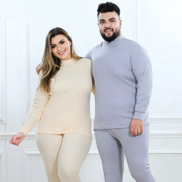 Mens Women's Thermal Underwear Autumn Spring Long Johns Set Plus Size  Long John