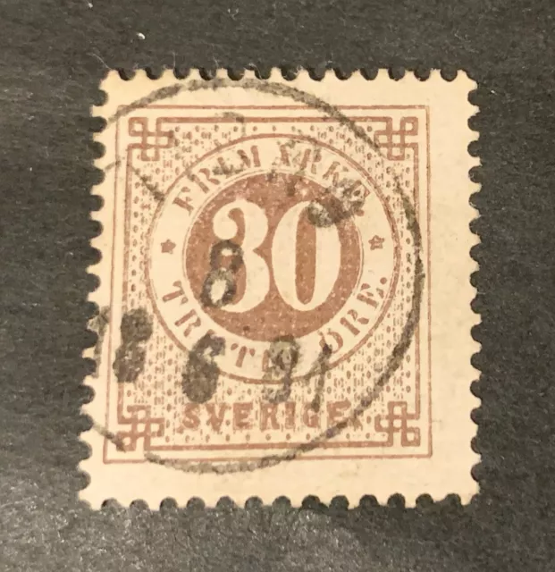 Sweden Sverige 1872 - used stamp 30 Öre Michel No. 24