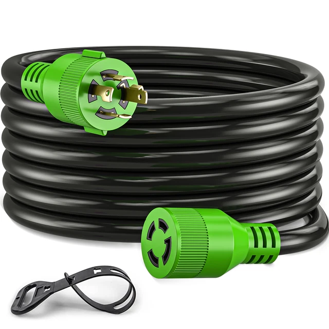 50Ft Generator Power Cord 30-Amp 125/250-V Generator Plug STW10*4 XL1430