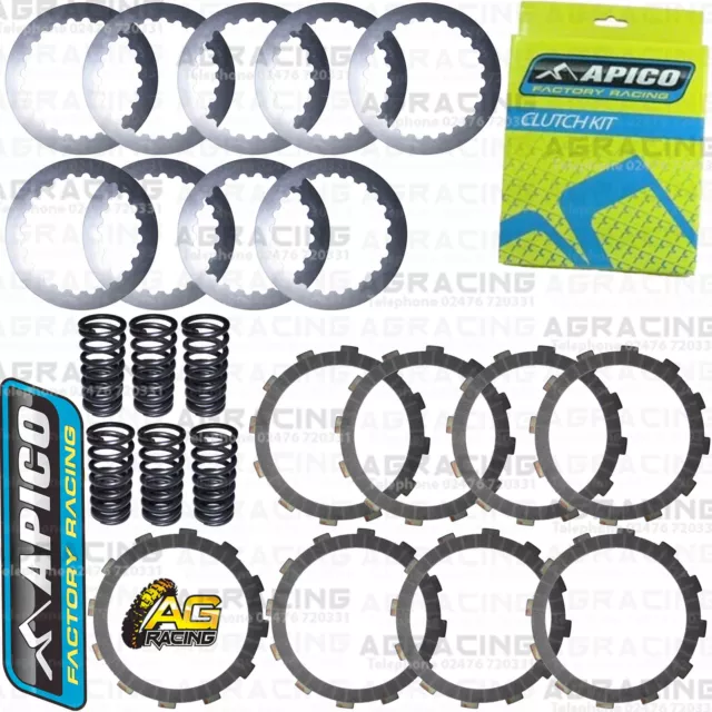 Apico Clutch Kit Steel Friction Plates & Springs For KTM SXF 250 2013 Enduro