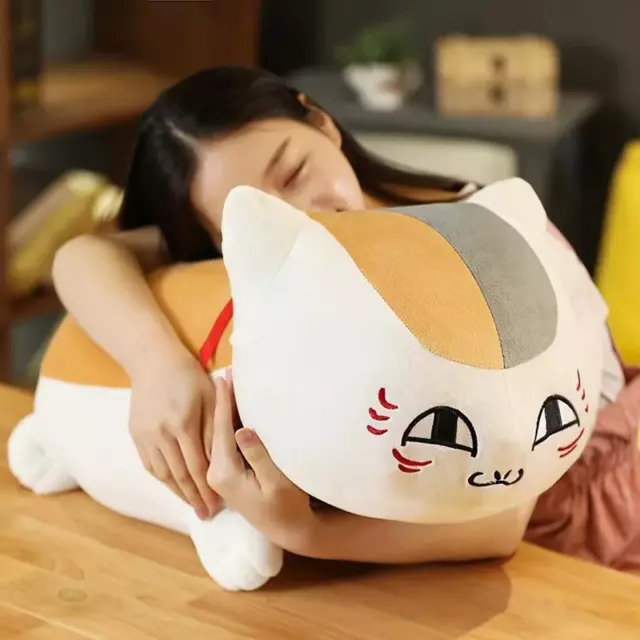 New 32 Cm Natsume Yuujinchou Nyanko Sensei Cat Plush Doll Pillow Free Shipping