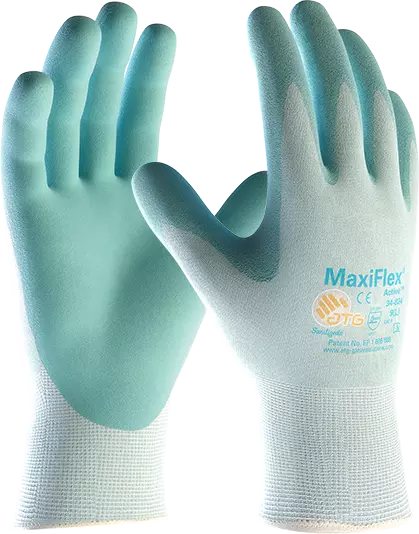 Maxiflex 34-824 Active Gardening Lightweight Palm Coated Knitwrist Gloves ***