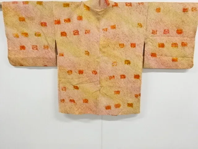 6801051: Japanese Kimono / Antique Haori / All Shiroi / Abstract Pattern