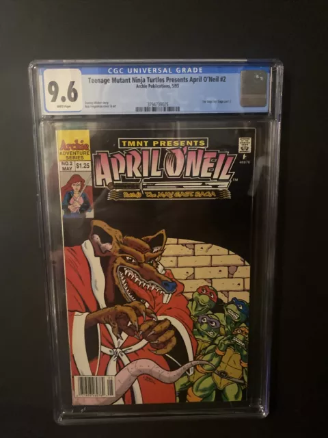 TMNT PRESENTS APRIL ONEIL THE MAY EAST SAGA CGC 9.6 NM+ White Pages
