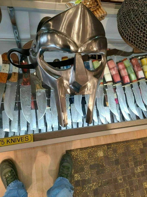 MF Doom Gladiator Mask Mad villain 18g Mild Steel Face Armor Replica Handmade