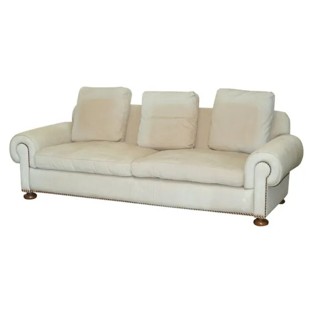 Rrp £13,595 Ralph Lauren Jamaica 3-4 Seat Sofa For Reupholstery Restoration