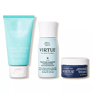 Virtue Repair & Strengthen Kit for Dry Damaged Hair - 3 Piece Set