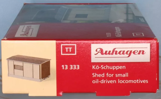 Auhagen 13333,  Spur TT / Maßstab 1:120, Bausatz:  Kö Lokschuppen