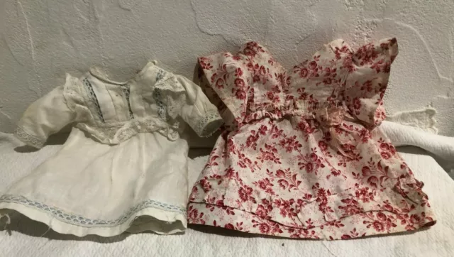 ancienne robe et sous robe de poupee pour taille 6 a 7