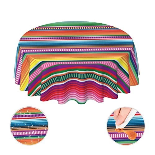 Blanket Serape Stripe Pattern Colorful Waterproof Picnic Patio Party ...