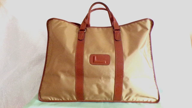 Sac De Voyage Vintage 'Bon Voyage' - Tissu Estampillé - Fabriqué En Chine