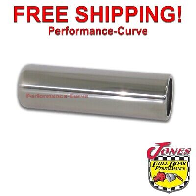 Stainless Steel Exhaust - Pencil Tip - 2.5" Inlet - 2.75" Outlet - 9" Long