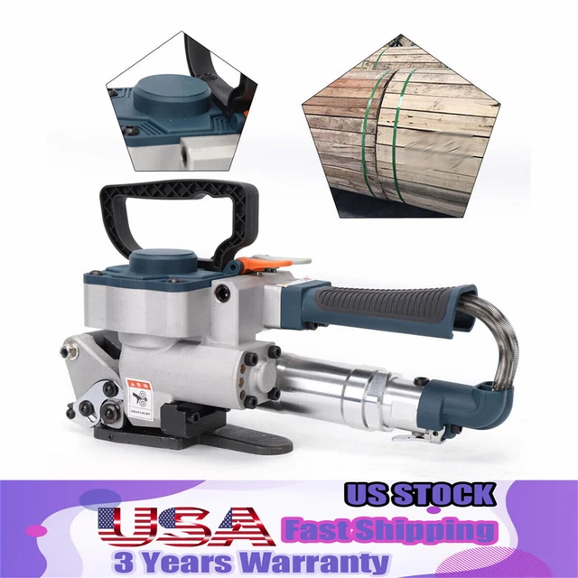 Pneumatic PP+PET Strapping Tool Welder Banding Packaging Baler 3500N 13-19mm
