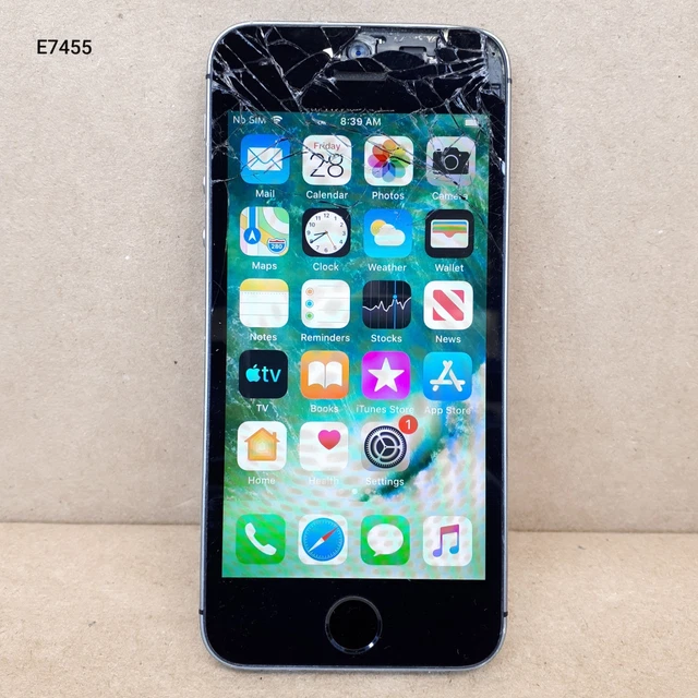 APPLE IPHONE 5S A1533 Space Gray 16GB BH 83% Cracked Glass