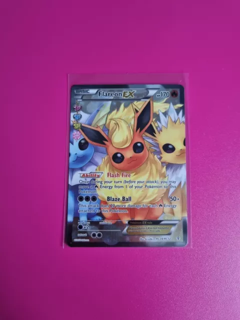 Pokemon Flareon EX Full Art XY Generations RC28/RC32 Near Mint