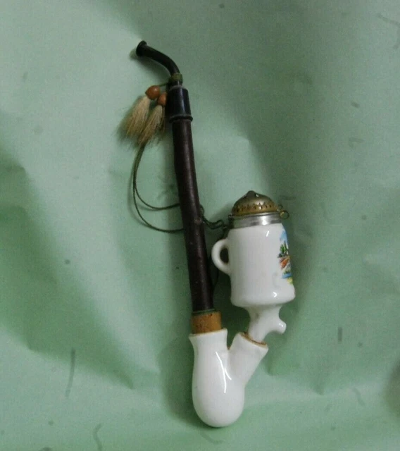 ANCIENNE PIPE SCULPTÉ Avec Cheval Et Chien EUR 140,00 - FR