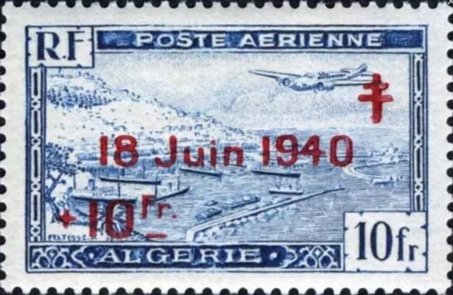 Algeria #YTPA7 MH 1947 Gaulle Appel Caravelle Ghardaia [CB1]