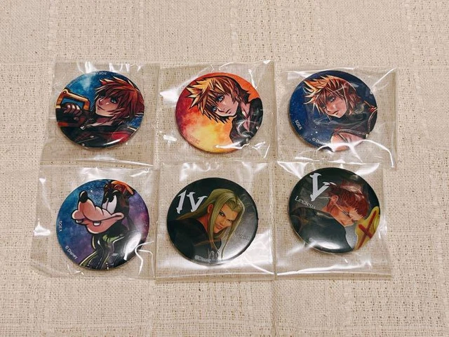 Sora Roxas Ventus Vixen Lexeus Kingdom Hearts Badge