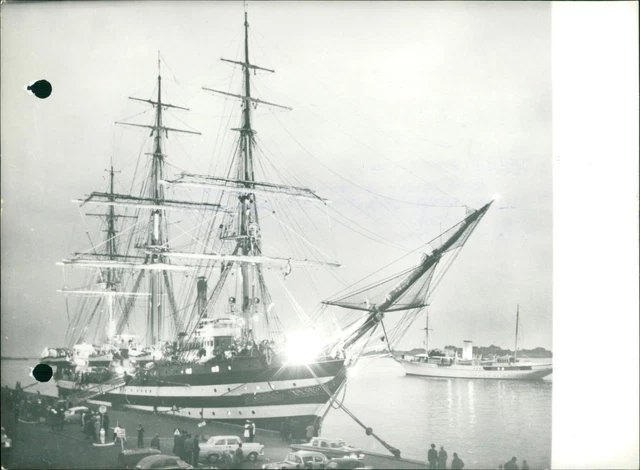 Amerigo Vespucci and the Danish royal yacht "Da... - Vintage Photograph 3438295